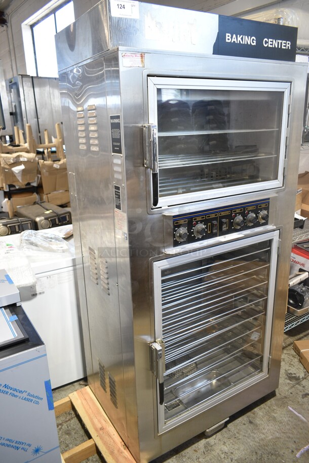 Nu Vu SUB-123 Stainless Steel Commercial Electric Powered Oven Proofer on Commercial Casters. 120/208 Volts, 3 Phase.  - Image 2 of 8