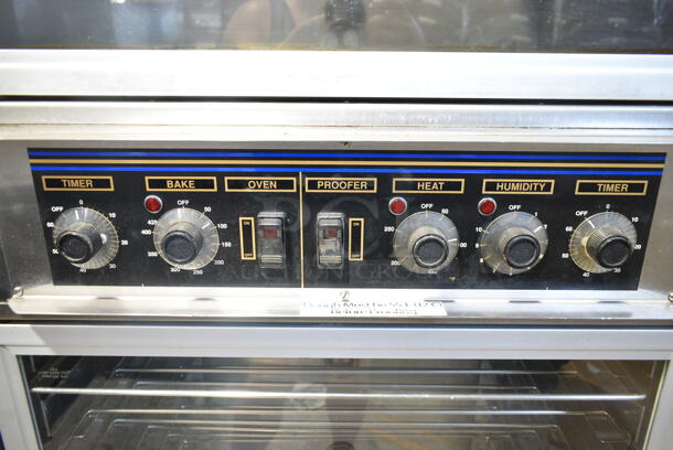 Nu Vu SUB-123 Stainless Steel Commercial Electric Powered Oven Proofer on Commercial Casters. 120/208 Volts, 3 Phase.  - Image 3 of 8
