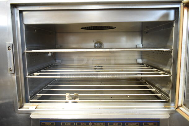 Nu Vu SUB-123 Stainless Steel Commercial Electric Powered Oven Proofer on Commercial Casters. 120/208 Volts, 3 Phase.  - Image 4 of 8
