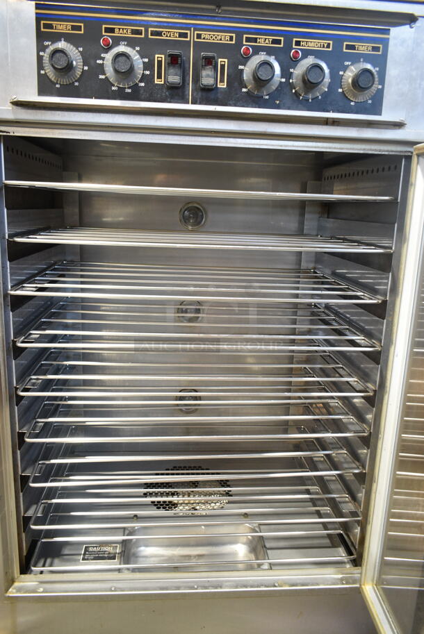 Nu Vu SUB-123 Stainless Steel Commercial Electric Powered Oven Proofer on Commercial Casters. 120/208 Volts, 3 Phase.  - Image 5 of 8
