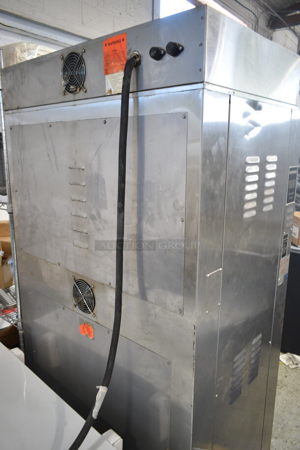Nu Vu SUB-123 Stainless Steel Commercial Electric Powered Oven Proofer on Commercial Casters. 120/208 Volts, 3 Phase.  - Image 7 of 8