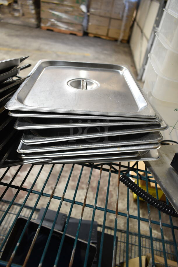 30 Various Stainless Steel Items Including Drop In Bins, Drop In Bin Lids and Silverware Bin. 30 Times Your Bid!  - Image 2 of 10