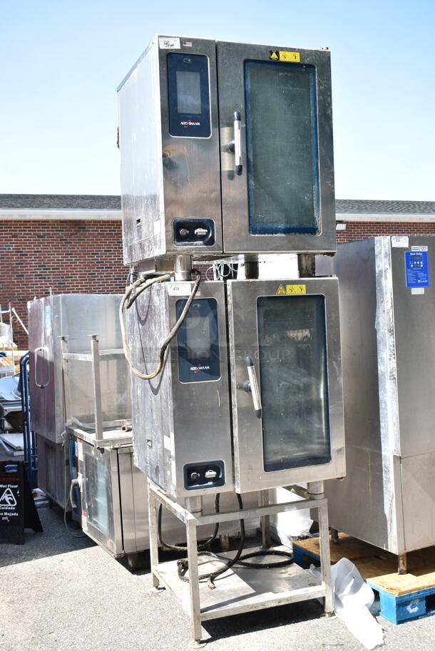 2 2016/2018 Alto Shaam CTP10-10E Stainless Steel Commercial Electric Powered Combi Convection Oven w/ 1 Stand. 208-240 Volts, 3 Phase. 2 Times Your Bid - Image 2 of 11