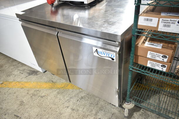 BRAND NEW SCRATCH AND DENT! 2024 Avantco 178SSUC48RHC Stainless Steel 48" Undercounter Refrigerator on Commercial Casters. 115 Volts, 1 Phase. Tested and Working! - Image 3 of 8