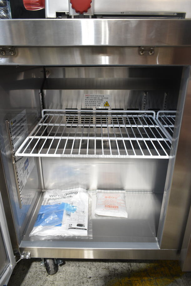 BRAND NEW SCRATCH AND DENT! 2024 Avantco 178SSUC48RHC Stainless Steel 48" Undercounter Refrigerator on Commercial Casters. 115 Volts, 1 Phase. Tested and Working! - Image 7 of 8