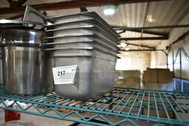 33 Various Stainless Steel Items Including Drop In Bins, Cylindrical Bin, Cylindrical Bin Lids. 33 Times Your Bid!  - Image 2 of 7