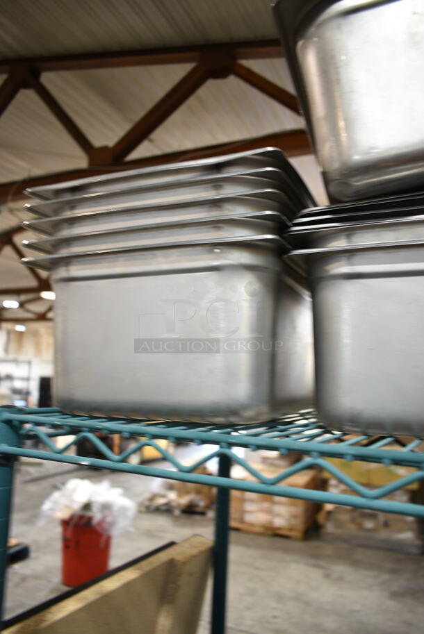 33 Various Stainless Steel Items Including Drop In Bins, Cylindrical Bin, Cylindrical Bin Lids. 33 Times Your Bid!  - Image 7 of 7