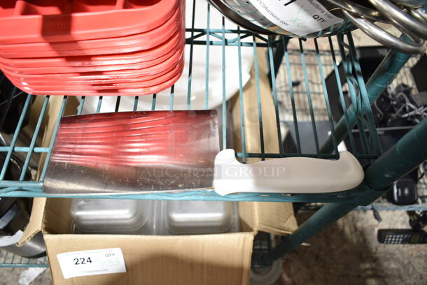 ALL ONE MONEY! Lot of 13 Various Utensils Including Whisk, Strainer, Knives, Ladles.  - Image 3 of 6