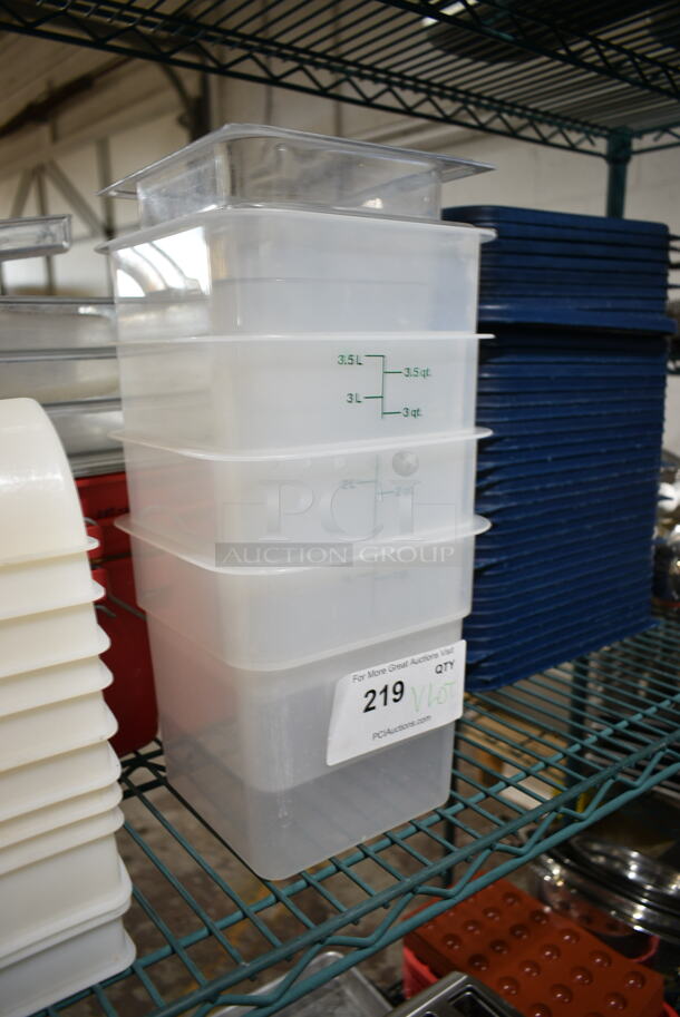 ALL ONE MONEY! Lot of Poly Bins and Lids.  - Image 3 of 6