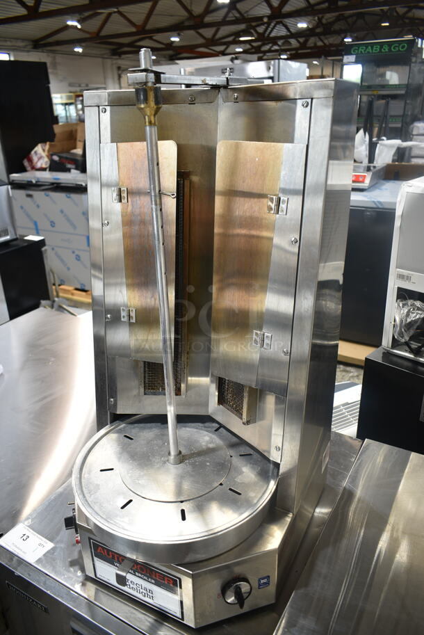 Autodoner G300 Stainless Steel Commercial Countertop Natural Gas Powered Gyro Machine. 30,000 BTU.  - Image 2 of 7