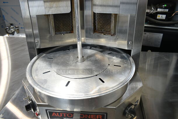 Autodoner G300 Stainless Steel Commercial Countertop Natural Gas Powered Gyro Machine. 30,000 BTU.  - Image 4 of 7