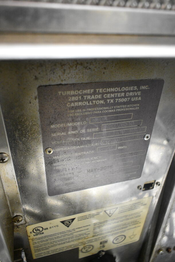 2016 Turbochef NGO Metal Commercial Countertop Electric Powered Rapid Cook Oven. 208/240 Volts, 1 Phase.  - Image 6 of 6