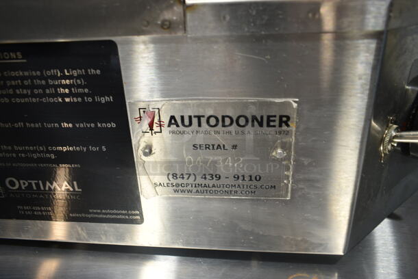 Autodoner G300 Stainless Steel Commercial Countertop Natural Gas Powered Gyro Machine. 30,000 BTU.  - Image 6 of 7
