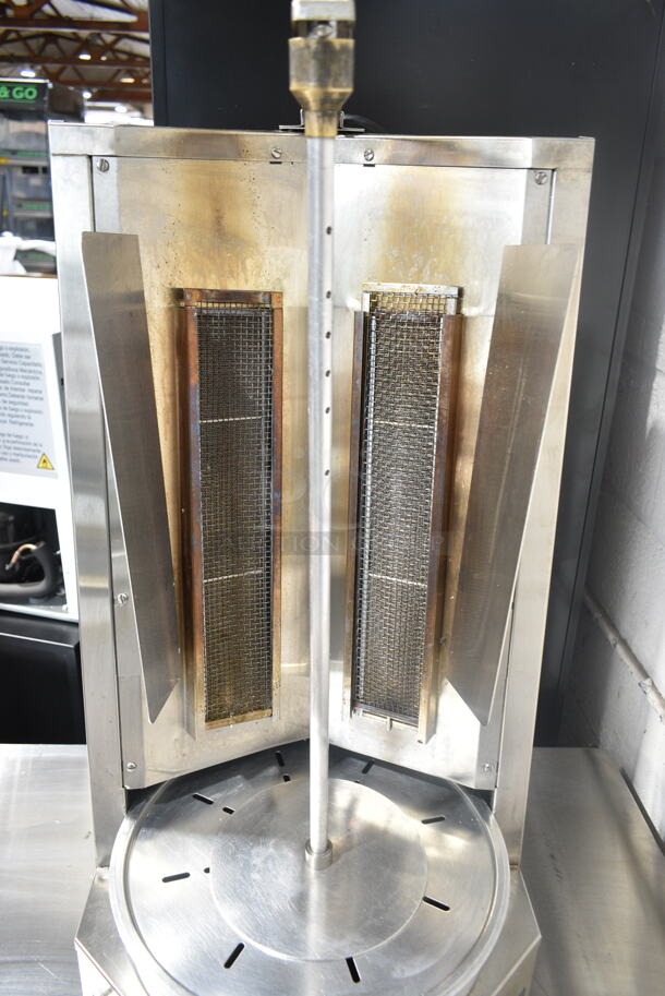 2023 Autodoner G300 Stainless Steel Commercial Countertop Natural Gas Powered Gyro Machine. 30,000 BTU.  - Image 5 of 7