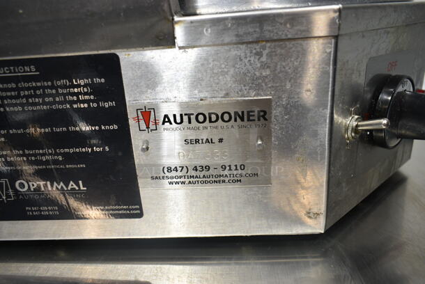 2023 Autodoner G300 Stainless Steel Commercial Countertop Natural Gas Powered Gyro Machine. 30,000 BTU.  - Image 6 of 7
