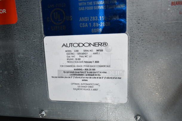 2023 Autodoner G300 Stainless Steel Commercial Countertop Natural Gas Powered Gyro Machine. 30,000 BTU.  - Image 7 of 7