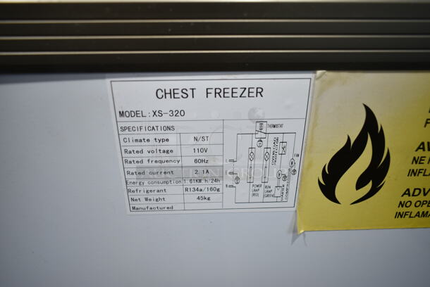 XS-320 Metal Commercial Ice Cream Dipping Cabinet w/ Sneeze Guard. 110 Volts, 1 Phase. Tested and Powers On But Does Not Get Cold - Image 8 of 8