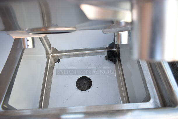 BRAND NEW SCRATCH AND DENT! Steelton 522CS11818L 38 3/4" 18-Gauge Stainless Steel One Compartment Commercial Sink with Left Drainboard - 18" x 18" x 12" Bowl. No Legs.  - Image 5 of 6
