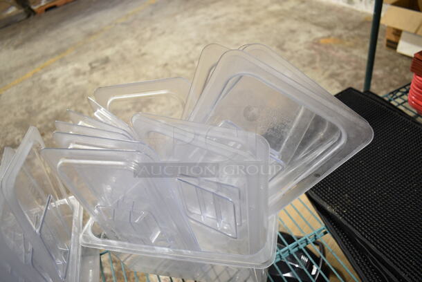 ALL ONE MONEY! Lot of Clear Poly Items Including Drop In Bins, Drop In Bin Lids and Pitchers - Image 3 of 9