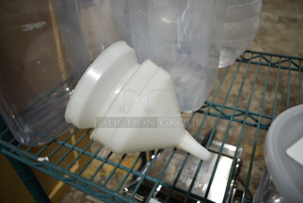ALL ONE MONEY! Lot of Clear Poly Items Including Drop In Bins, Drop In Bin Lids and Pitchers - Image 8 of 9