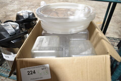 ALL ONE MONEY! Lot of Clear Poly Lids