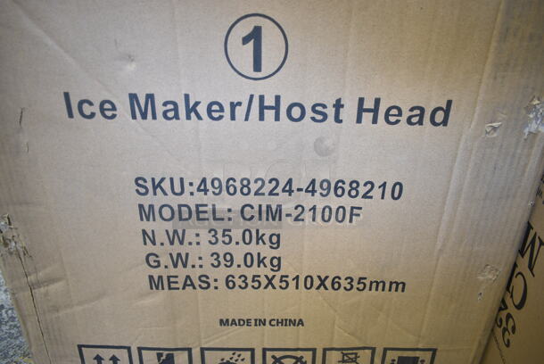 BRAND NEW SCRATCH AND DENT! CIM-2100F Stainless Steel Commercial 350lb/24h Ice Head. 110 Volts, 1 Phase. - Image 3 of 3