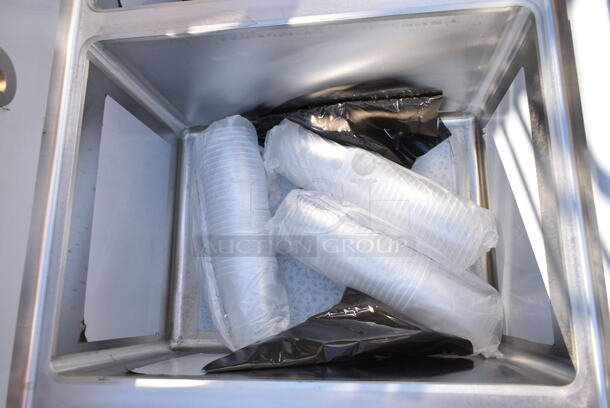BRAND NEW SCRATCH AND DENT! Regency 600S31824224 Stainless Steel Commercial 3 Bay Sink w/ Dual Drain Boards. No Legs. Bays 18x23x14. Drain Boards 22.5x25.5. No Legs. - Image 6 of 9