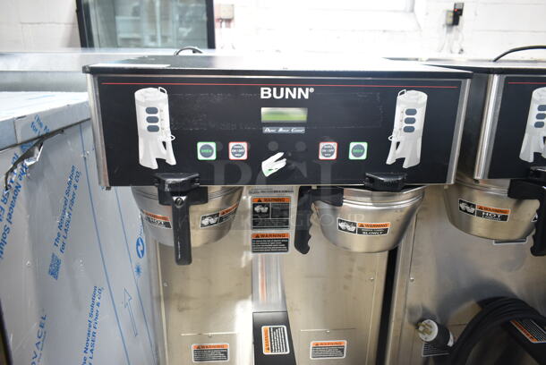 2020 Bunn DUAL TF DBC Stainless Steel Commercial Countertop Coffee Machine w/ Hot Water Dispenser and 2 Metal Brew Baskets. 120/208 Volts, 1 Phase.  - Image 3 of 7