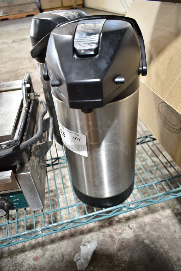 2 Stainless Steel Air Pots. 2 Times Your Bid!  - Image 2 of 7