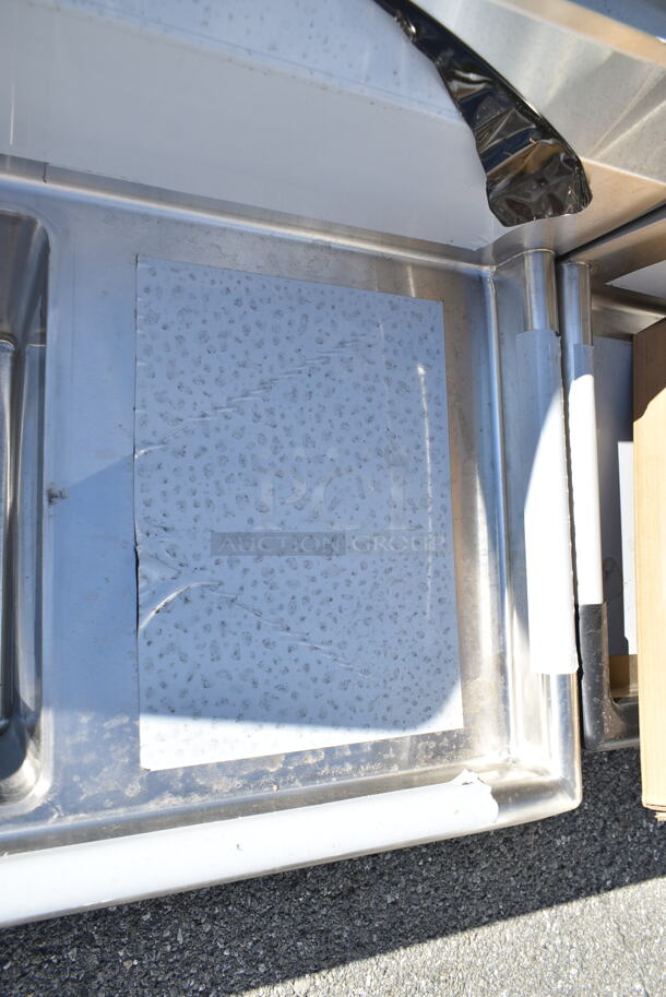 BRAND NEW SCRATCH AND DENT! Regency 600S21717218 Stainless Steel Commercial 2 Bay Sink w/ Dual Drain boards. Bays 17x17x12. Drain Boards 16.5x18.5. No Legs. - Image 4 of 8