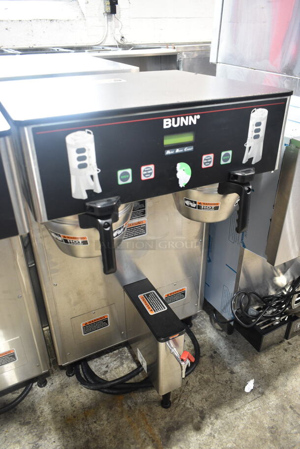 2020 Bunn DUAL TF DBC Stainless Steel Commercial Countertop Coffee Machine w/ Hot Water Dispenser and 2 Metal Brew Baskets. 120/208 Volts, 1 Phase.  - Image 1 of 8