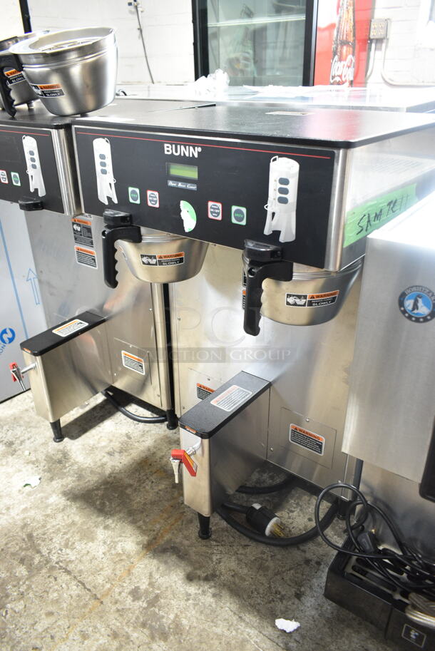2020 Bunn DUAL TF DBC Stainless Steel Commercial Countertop Coffee Machine w/ Hot Water Dispenser and 2 Metal Brew Baskets. 120/208 Volts, 1 Phase.  - Image 2 of 8