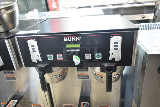 2020 Bunn DUAL TF DBC Stainless Steel Commercial Countertop Coffee Machine w/ Hot Water Dispenser and 2 Metal Brew Baskets. 120/208 Volts, 1 Phase.  - Image 3 of 8