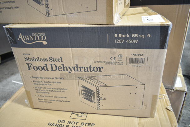 BRAND NEW IN BOX! Avantco 177LT06A Stainless Steel Commercial Food Dehydrator. 120 Volts, 1 Phase. Tested and Only Works On The Highest Heat Setting. - Image 3 of 4