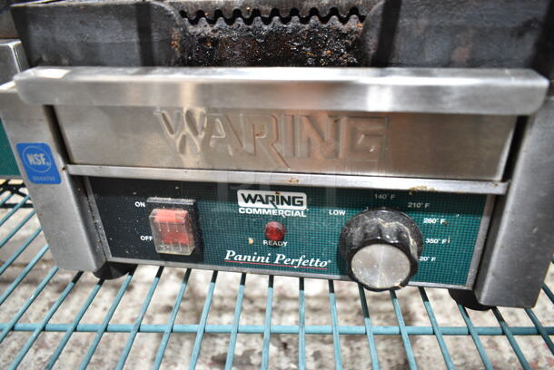 Waring WPG150 Stainless Steel Commercial Countertop Panini Press. 120 Volts, 1 Phase. Tested and Working! - Image 3 of 5