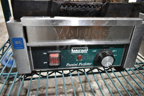 Waring WPG150 Stainless Steel Commercial Countertop Panini Press. 120 Volts, 1 Phase. Tested and Working! - Image 3 of 5