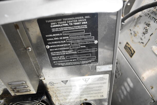 2019 Turbochef NGO Metal Commercial Countertop Electric Powered Rapid Cook Oven. 208/240 Volts, 1 Phase. - Image 5 of 5