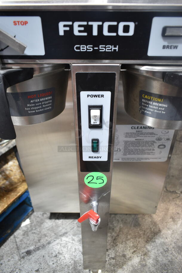 Fetco CBS-52H20 Stainless Steel Commercial Countertop Hot Water Dispenser and 2 Metal Brew Baskets. 120/208-240 Volts, 1 Phase.  - Image 2 of 8