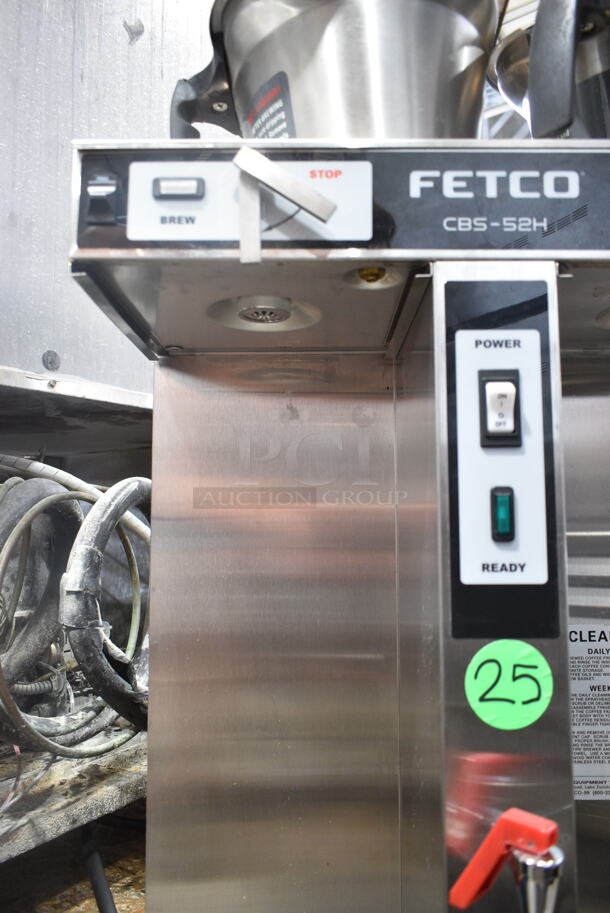 Fetco CBS-52H20 Stainless Steel Commercial Countertop Hot Water Dispenser and 2 Metal Brew Baskets. 120/208-240 Volts, 1 Phase.  - Image 4 of 8