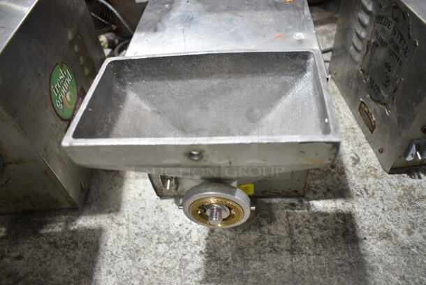2 Olde Tyme PN1 Stainless Steel Commercial Countertop Nut Grinder Base w/ Hopper Mount. 115 Volts, 1 Phase. 2 Times Your Bid! Tested and Working! - Image 9 of 12
