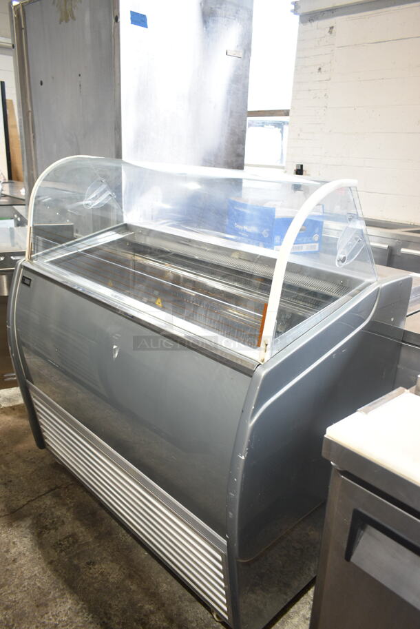 Sevel EZ-6 Stainless Steel Commercial Floor Style Gelato Case on Commercial Casters. 220 Volts, 1 Phase.  - Image 1 of 8