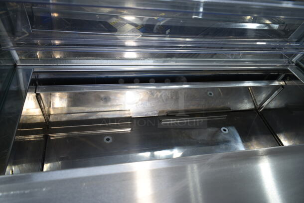 Sevel EZ-6 Stainless Steel Commercial Floor Style Gelato Case on Commercial Casters. 220 Volts, 1 Phase.  - Image 4 of 8