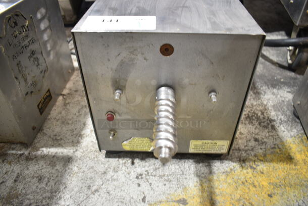 Olde Tyme PN1 Stainless Steel Commercial Countertop Nut Grinder Base w/ Hopper Mount. 115 Volts, 1 Phase. Tested and Working! - Image 6 of 7