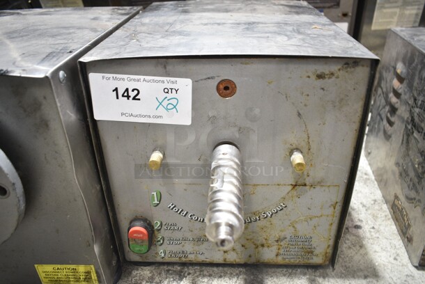2 Olde Tyme PN2 Stainless Steel Commercial Countertop Nut Grinder Base w/ Hopper Mount. 115 Volts, 1 Phase. 2 Times Your Bid! Tested and Working! - Image 6 of 12