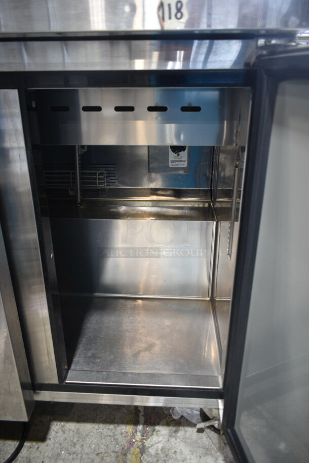 Turbo Air MST-36 Stainless Steel Commercial Sandwich Prep Table on Commercial Casters. 115 Volts, 1 Phase. Tested and Powers On But Does Not Get Cold - Image 6 of 8
