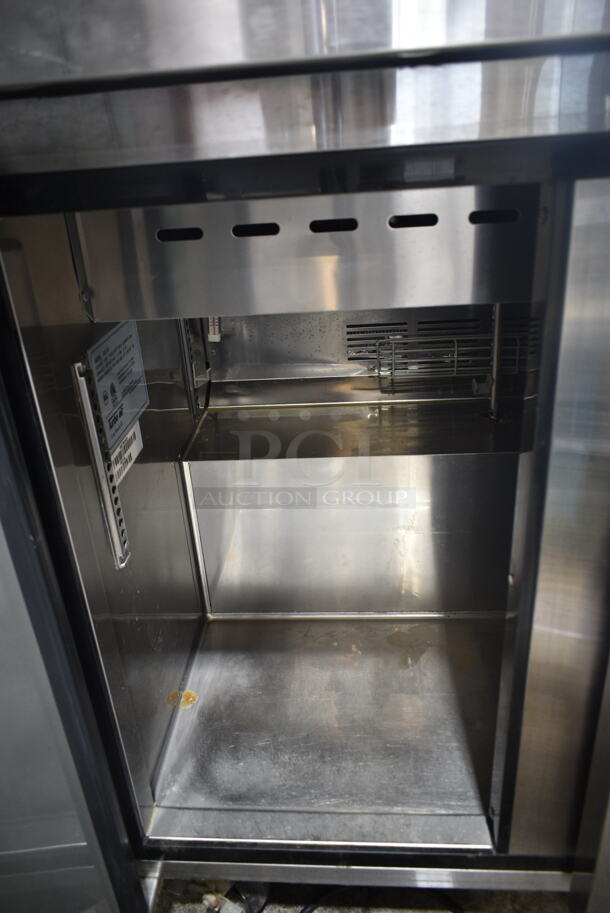 Turbo Air MST-36 Stainless Steel Commercial Sandwich Prep Table on Commercial Casters. 115 Volts, 1 Phase. Tested and Powers On But Does Not Get Cold - Image 7 of 8