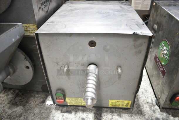 2 Olde Tyme PN2 Stainless Steel Commercial Countertop Nut Grinder Base w/ Hopper Mount. 115 Volts, 1 Phase. 2 Times Your Bid! Tested and Working! - Image 11 of 12