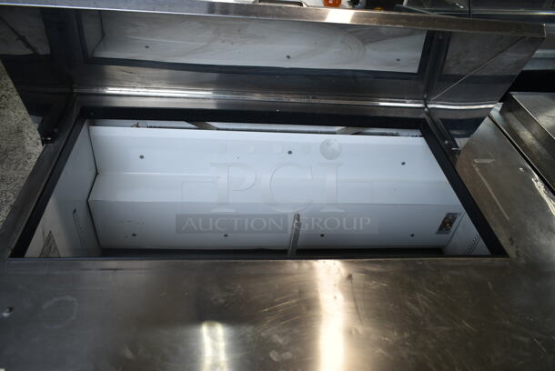 True TSSU-48-18M Stainless Steel Commercial Sandwich Salad Prep Table Bain Marie Mega Top on Commercial Casters. 115 Volts, 1 Phase. Tested and Working! - Image 3 of 6