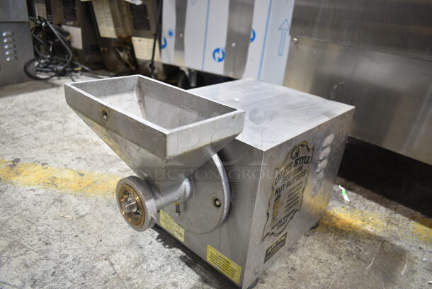 Olde Tyme PN1 Stainless Steel Commercial Countertop Nut Grinder Base w/ Hopper Mount. 115 Volts, 1 Phase. Cannot Test Due To Missing Power Cord - Image 2 of 8