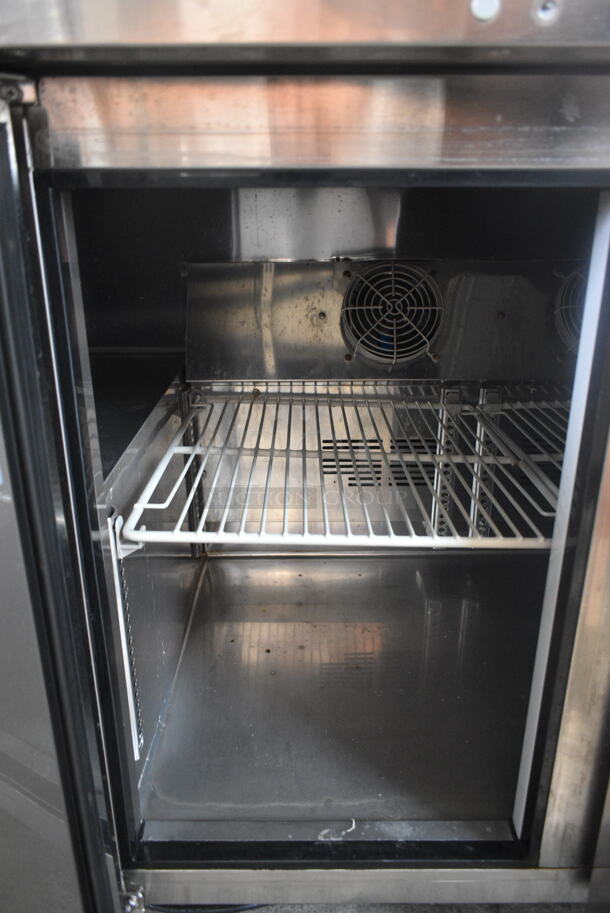 Turbo Air JBT-48-N Stainless Steel Commercial Sandwich Prep Table on Commercial Casters. 115 Volts, 1 Phase. Tested and Working! - Image 6 of 7